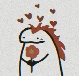 😍 boneco palito, amor, corações, fofo, desenho animado, flor telegram sticker