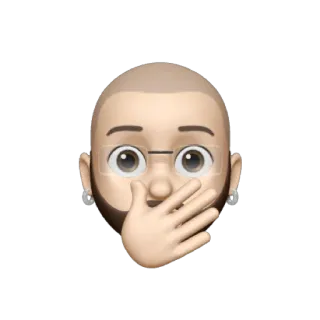 💥 Emoji, Gesicht, Hand, Mund, Ohren, Brille, Ohrringe whatsapp sticker
