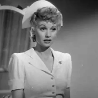 ➿ Lucille Ball I Love Lucy Lucille Ball, I Love Lucy, Atriz, Retrô, Comédia, Televisão clássica telegram sticker