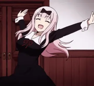 👏 Chika Fujiwara Kaguya-sama: Love Is War anime, Chika, Kaguya Sama, Love is War, imut, senang, kawaii whatsapp sticker
