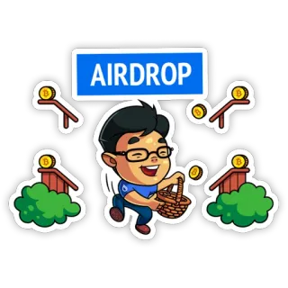 🥚 AIRDROP Airdrop, Criptovaluta, Valuta digitale, Finanza, Bitcoin, Investimento, Tecnologia telegram sticker