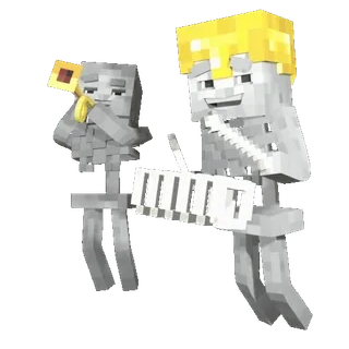🎉 Minecraft Minecraft, Videospiel, Skelett, Digitale Kunst whatsapp sticker