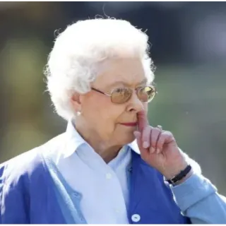 👃 Queen Elizabeth II королева, елизавета, королевский, человек, портрет telegram sticker
