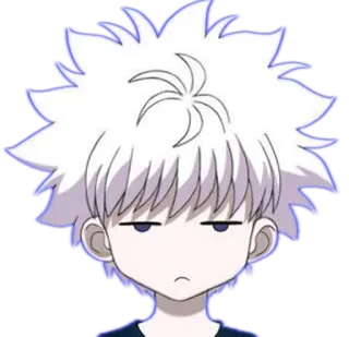 😑 Killua Zoldyck Hunter x Hunter killua, hunter x hunter, anime, dessin animé, manga, personnage telegram sticker