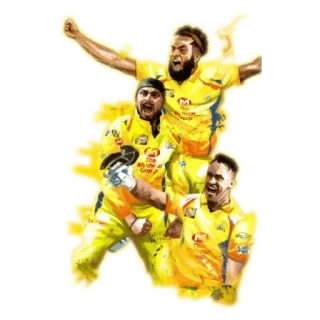 😻 Cricket, Sport, Team, Feier, Gelb, Uniform whatsapp sticker