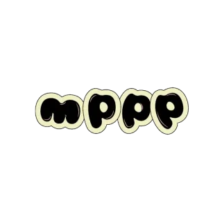 😍 mppp texto, letras burbuja, logo, mppp whatsapp sticker