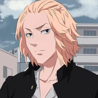 😶 Mikey Tokyo Revengers Mikey, Tokyo Revengers, Anime, Personaggio, Biondo, Manga telegram sticker