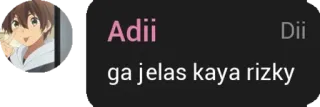 😡 Adii ga jelas kaya rizky telegram sticker