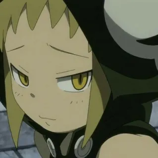 🌟 Maka Albarn Soul Eater anime, manga, weapon, girl, serious whatsapp sticker
