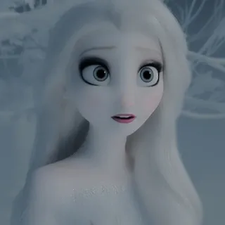 🌨 Elsa Frozen Elsa, La Reine des Neiges, Disney, Reine, Glace, Animation telegram sticker