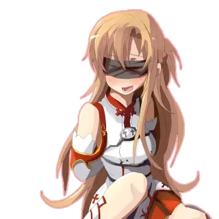🤐 Asuna Yuuki Sword Art Online Anime, Sword Art Online, Asuna Yuuki, Personnage, Femme whatsapp sticker