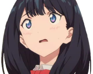 😳 Anime, Mädchen, überrascht, süß, Cartoon, Animation telegram sticker