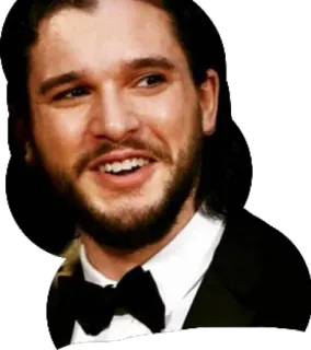 😁 Jon Snow Game of Thrones Kit Harington, aktor, selebriti, Jon Snow, Game of Thrones whatsapp sticker