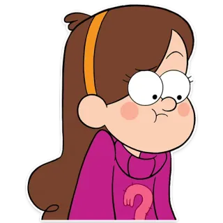 🤔 Mabel Pines Gravity Falls Desenho animado, Personagem, Mabel, Mabel Pines, Gravity Falls, Disney whatsapp sticker