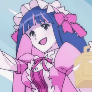 💗 Stocking Anarchy Panty & Stocking with Garterbelt Anime, Charakter, Pink, Kleid, Stocking Anarchy, Panty & Stocking with Garterbelt telegram sticker