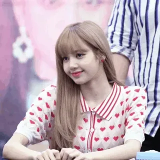 🍣 Lisa Lisa, Blackpink, K-Pop, Sängerin, Frau, Porträt whatsapp sticker