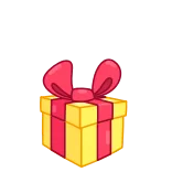 🎁 regalo, obsequio, caja, lazo, celebración whatsapp sticker