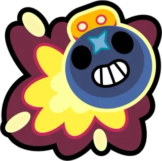 💥 bomb, explosion, cartoon, game telegram sticker
