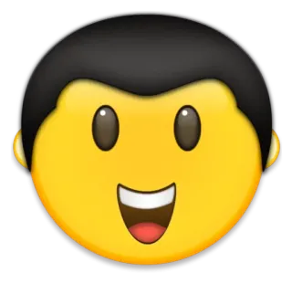 😀 emoji, face, smile, happy telegram sticker