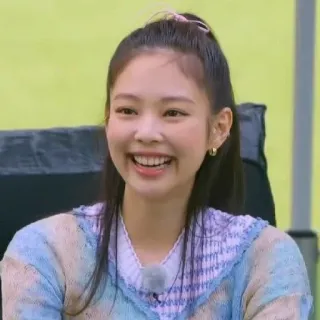 🐻 Jennie K-pop, piosenkarka, kobieta, uśmiechnięta, celebrytka, Blackpink, artystka telegram sticker