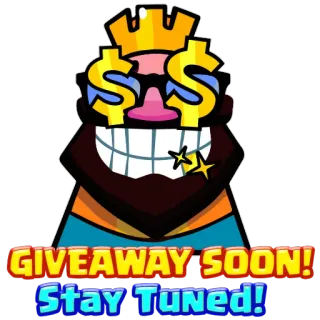 🎁 GIVEAWAY SOON!
Stay TUNED! sorteo, concurso, estad atentos, promoción, dólares, personaje whatsapp sticker