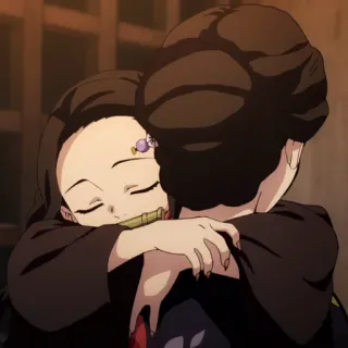 🏮 Nezuko Kamado Demon Slayer Anime, Câlin, Nezuko, Demon Slayer whatsapp sticker