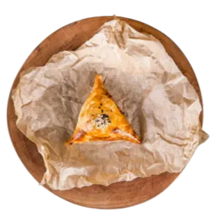 🍽 самоса, еда, закуска, выпечка, печеный telegram sticker