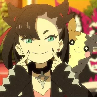 😊 Marnie Марни, Покемон, Аниме, Видеоигра, Персонаж, Милый whatsapp sticker