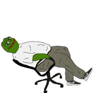 😏 Pepe the Frog Pepe, ếch, meme, văn hóa mạng, hoạt hình telegram sticker