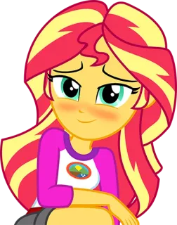 ☺️ Sunset Shimmer My Little Pony: Equestria Girls サンセットシマー, マイリトルポニー, エクエストリアガールズ, アニメ, アニメ, 女の子 whatsapp sticker