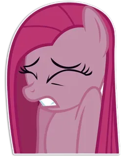 🦄 Pinkie Pie My Little Pony Dibujo animado, Poni, Llorando, Triste, Animado telegram sticker