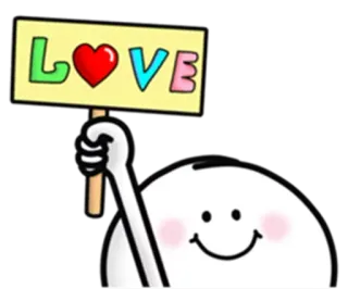 😏 LOVE amore, cuore, carino, cartoni animati telegram sticker