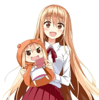 😊 Umaru Doma Himouto! Umaru-chan Anime, Umaru, Kawaii, Chibi, Manga, Cartoon telegram sticker
