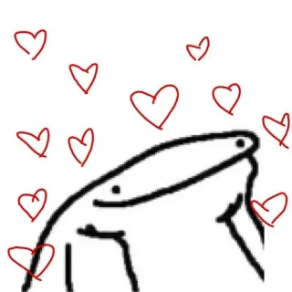 💕 cinta, hati, orang-orangan, kartun, imut, menyenangkan telegram sticker