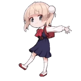 😳 Anime, Scolaretta, Zaino, Carino, Illustrazione telegram sticker