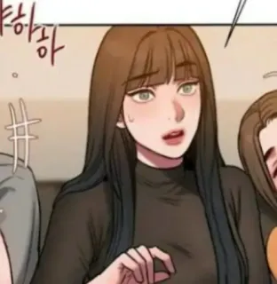 😧 하하 phụ nữ, Hàn Quốc, hoạt hình, manga whatsapp sticker