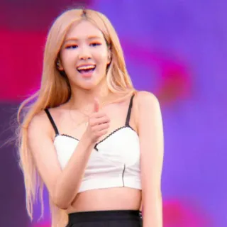 🌹 Rose kpop, blackpink, cantante, rose, pulgar arriba telegram sticker