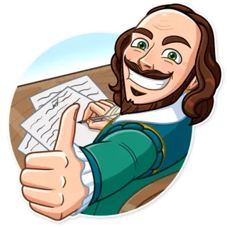 Shakespeare telegram stickers