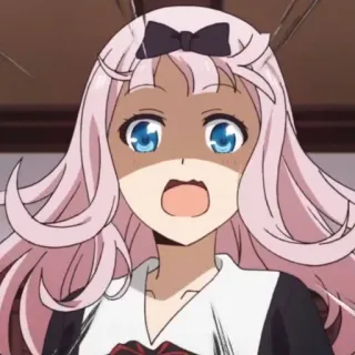 😰 Chika Fujiwara Kaguya-sama: Love Is War anime, chika fujiwara, kaguya-sama, love is war, cute, kawaii whatsapp sticker