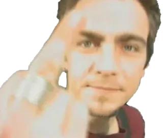 🖕 middle finger, gesture, offensive, man, person, provocative telegram sticker