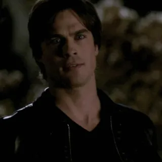 🖤 Damon Salvatore The Vampire Diaries vampir, acara TV, supranatural, Damon, Ian Somerhalder telegram sticker