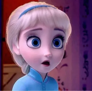 🧏‍♀ Elsa Frozen desenho animado, princesa, filme, disney, gelo, magia telegram sticker