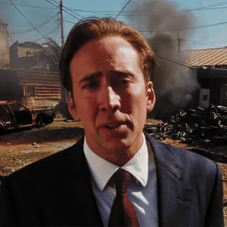 😐 Nicolas Cage Lord of War Nicolas Cage, aktor, Lord of War, film, potret telegram sticker
