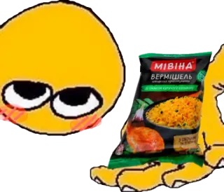 🍜 МІВІНА Comida, Macarrão, Ucraniano, Mivina whatsapp sticker