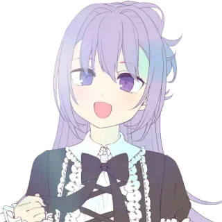 😀 Anime, Manga, Fille, Mignon, Dessin animé telegram sticker