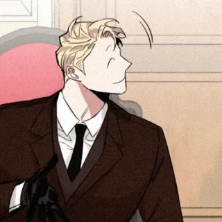 🌹 mężczyzna, garnitur, kreskówka, anime, postać telegram sticker