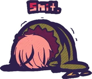 🤬 Shit. upset, depressed, cartoon, anime, sad, anguish, disappointment telegram sticker