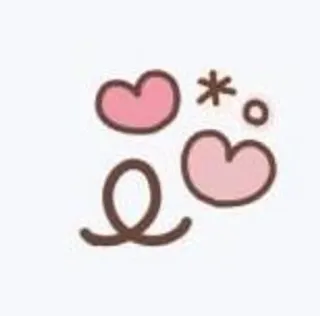 ➰ cute, hearts, cartoon, kawaii, sticker, illustration telegram sticker