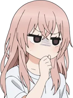🤔 anime, cute, thinking, girl telegram sticker