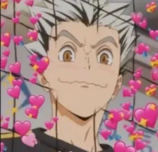 😍 Koutarou Bokuto Haikyuu!! Anime, Herzen, Bokuto, Haikyuu, Süß telegram sticker
